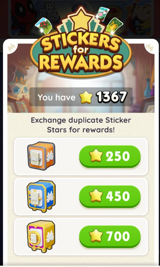 Stars for Vaults (25⭐, 50⭐ or 100⭐)